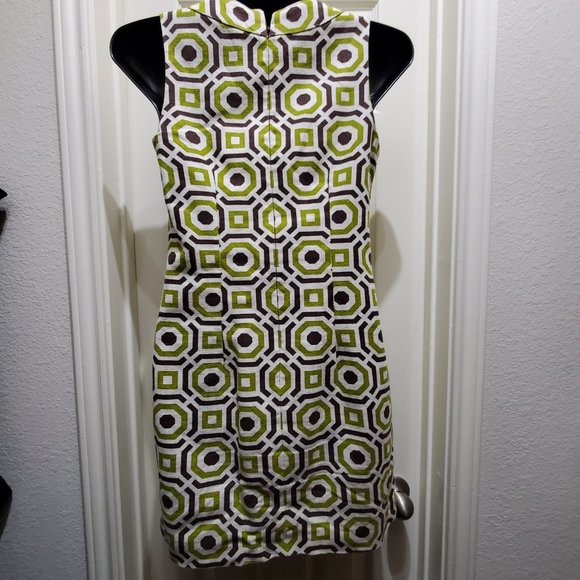 RICHARD MALCOLM Elegant Jacquard Sleeveless Sheath Petite Lined Dress - Picture 2 of 11